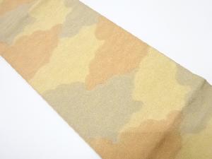 砂子綴れ　雲に霞模様織り出し全通袋帯